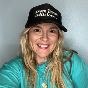 From Texas w/ Love Embroidered Hat